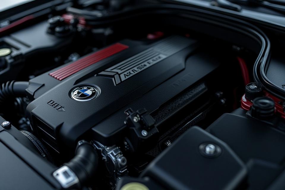 Detaillierte Ansicht des BMW M4 G82 Motors