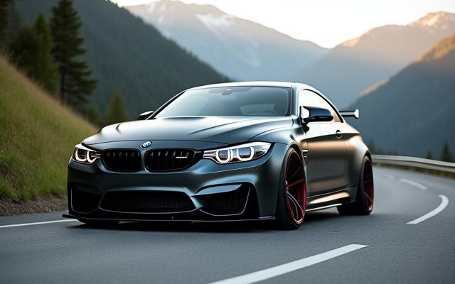 BMW M4 G82 mit leistungsgesteigertem Motor und Sportfahrwerk.